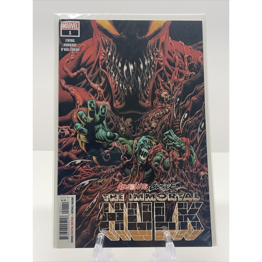 Absolute Carnage: The Immortal Hulk 1 Carnage Venom Marvel Comics 2019